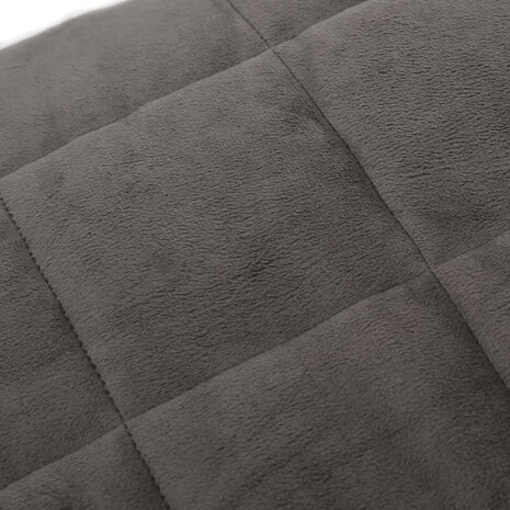 Verzwaringsdeken 200x200 cm 13 kg stof grijs 4