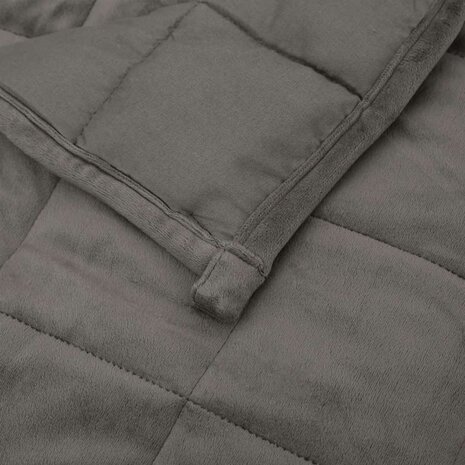 Verzwaringsdeken 200x200 cm 13 kg stof grijs 5