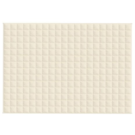 Verzwaringsdeken 138x200 cm 10 kg stof lichtcr&egrave;mekleurig 3