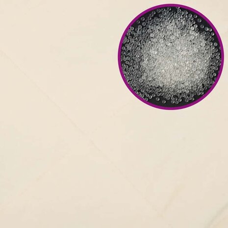 Verzwaringsdeken 155x220 cm 7 kg stof lichtcr&egrave;mekleurig 6