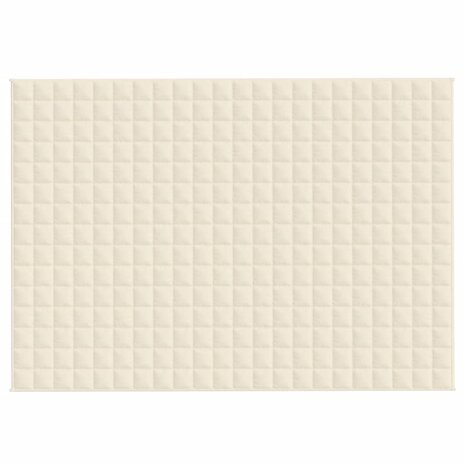 Verzwaringsdeken 155x220 cm 11 kg stof lichtcr&egrave;mekleurig 3