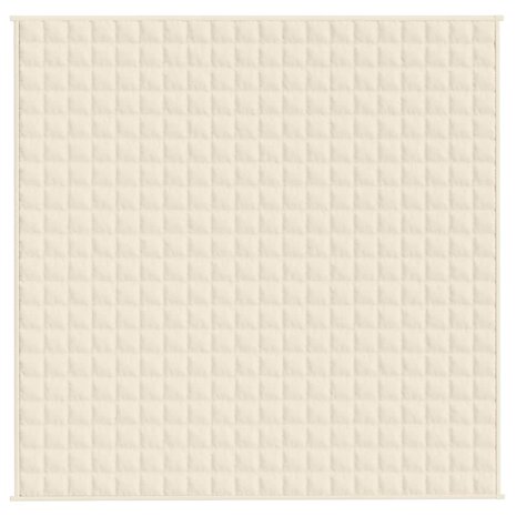 Verzwaringsdeken 200x200 cm 9 kg stof lichtcr&egrave;mekleurig 3