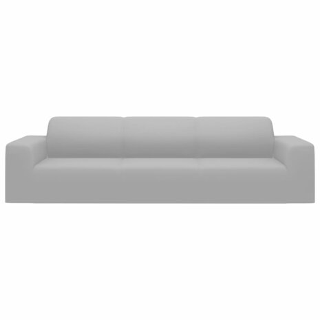 Vierzitsbankhoes stretch polyester jersey grijs 7