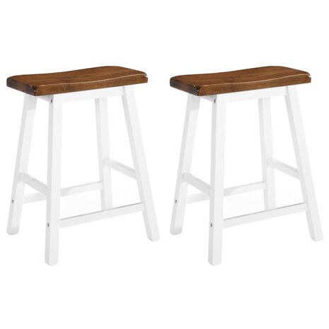 3-delige Bartafel en -krukkenset massief hout 5