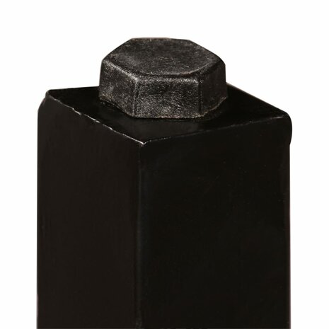 Barset massief gerecycled hout, echt leer en canvas 3-delig 6