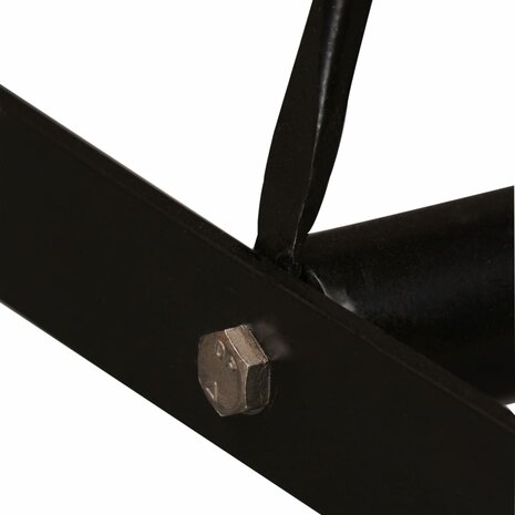 Barset massief gerecycled hout, echt leer en canvas 3-delig 7