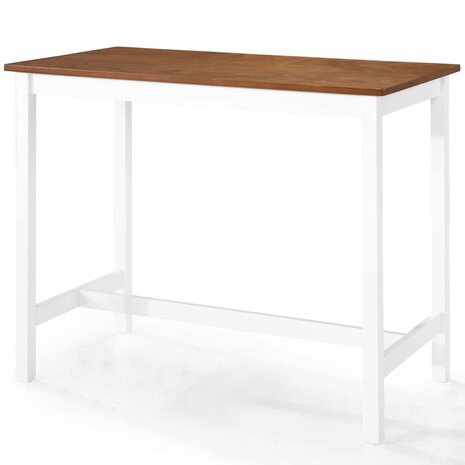 Bartafel- en krukkenset massief hout 5-delig  5