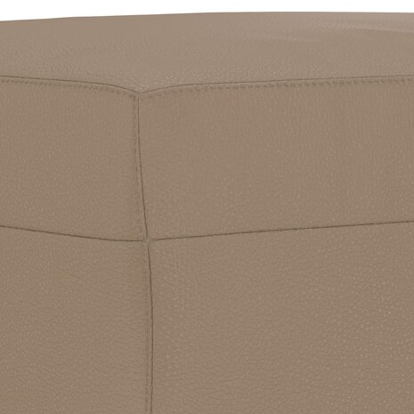 Voetenbank 70x55x41 cm kunstleer cappuccino 5