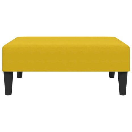 Voetenbank 77x55x31 cm fluweel geel 4