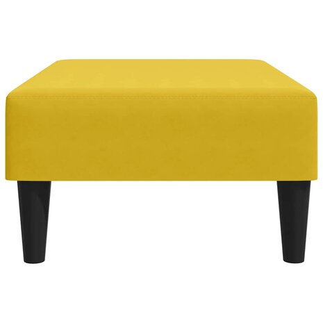 Voetenbank 77x55x31 cm fluweel geel 5