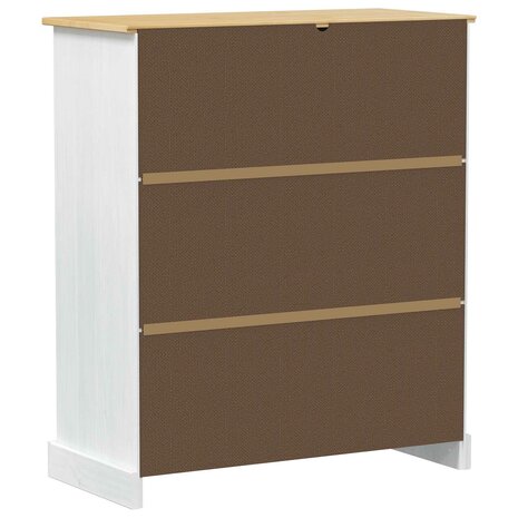 Wijnkast Wit 97 x 45 x 114 cm Massief grenenhout 6