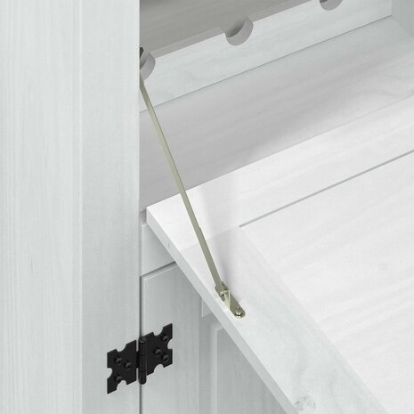 Wijnkast Wit 97 x 45 x 114 cm Massief grenenhout 7