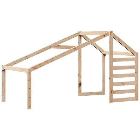 Kinderbedhuisje 188x82x113 cm massief grenenhout 2