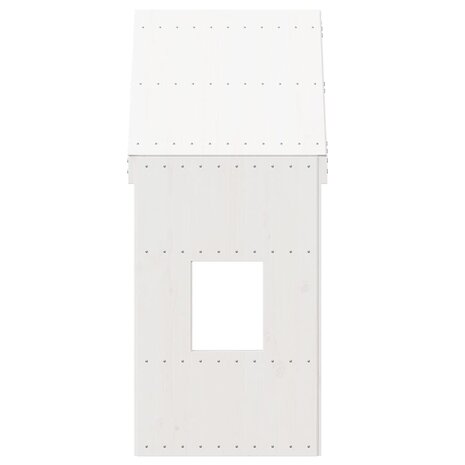 Kinderbedhuisje 60x89x134,5 cm massief grenenhout wit 4
