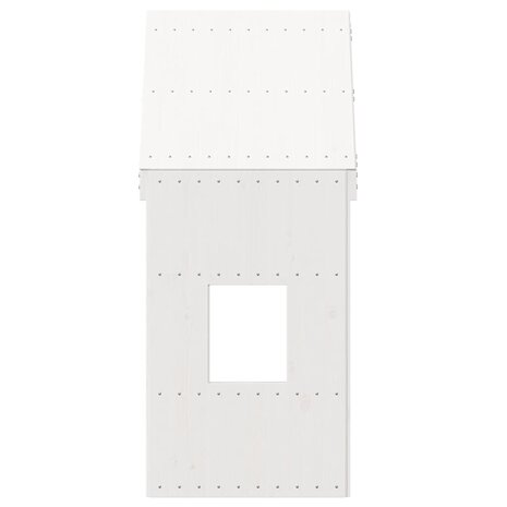 Kinderbedhuisje 60x99x139,5 cm massief grenenhout wit 4