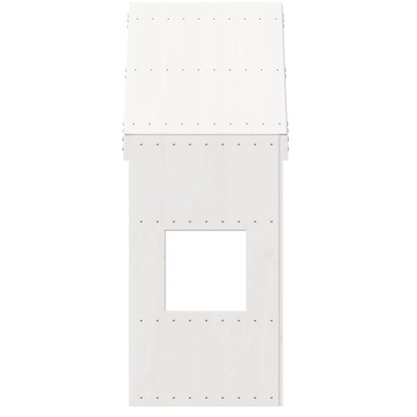 Kinderbedhuisje 55x99x139,5 cm massief grenenhout wit 4