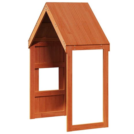 Kinderbedhuisje 55x99x139,5 cm massief grenenhout wasbruin 6