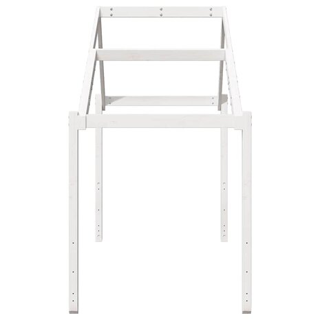 Kinderbedhuisje 213x95,5x144,5 cm massief grenenhout wit 5