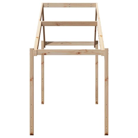 Kinderbedhuisje 203x80,5x142 cm massief grenenhout 5