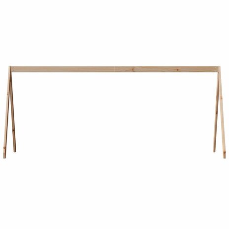 Kinderbedhuisje 199x80,5x88 cm massief grenenhout 4