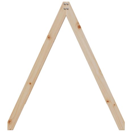 Kinderbedhuisje 199x80,5x88 cm massief grenenhout 5