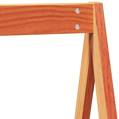 Kinderbedhuisje 199x80,5x88 cm massief grenenhout wasbruin 7