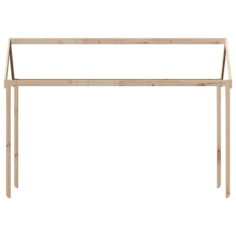 Kinderbedhuisje 217x85,5x154 cm massief grenenhout 4