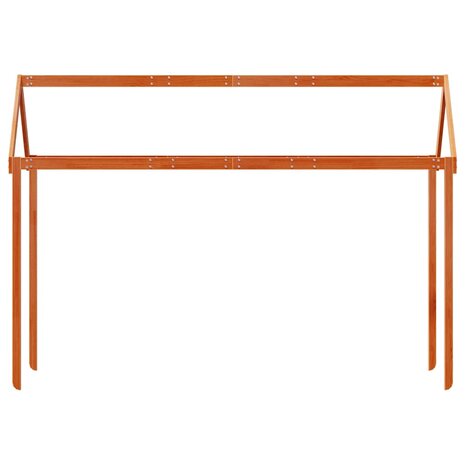 Kinderbedhuisje 217x85,5x154 cm massief grenenhout wasbruin 4