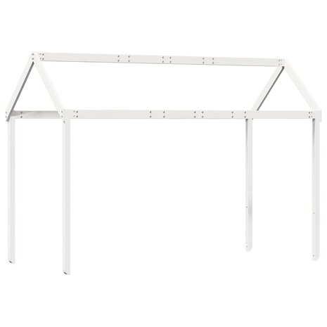 Kinderbedhuisje 207x95,5x159 cm massief grenenhout wit 6