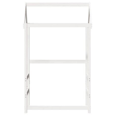 Kinderbedhuisje 118x70x176,5 cm massief grenenhout wit 4