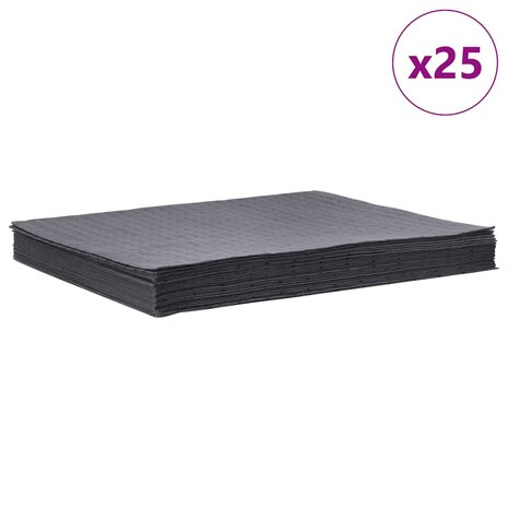 Olie-absorberende pads 25 st 40x50 cm grijs 1