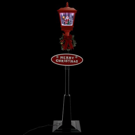Straatlantaarn met kerstman LED 180 cm 6