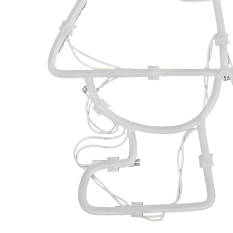 Kerstverlichting silhouet van de kerstman2 st 35 LEDs warm wit 9