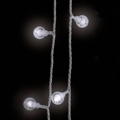 Lichtsnoer met 200 LED's 8 functies koudwit 20 m 7