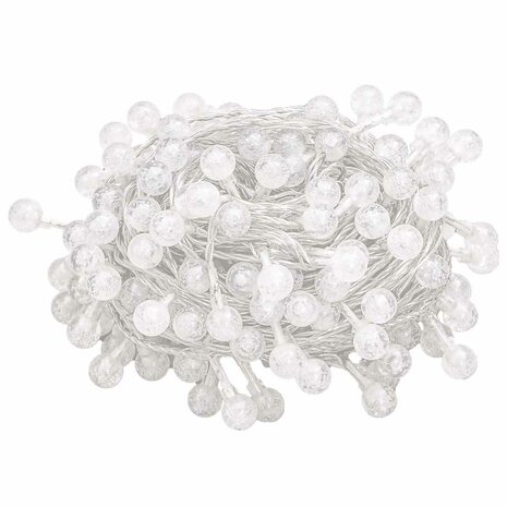 Lichtsnoer met 400 LED's 8 functies koudwit 40 m 3