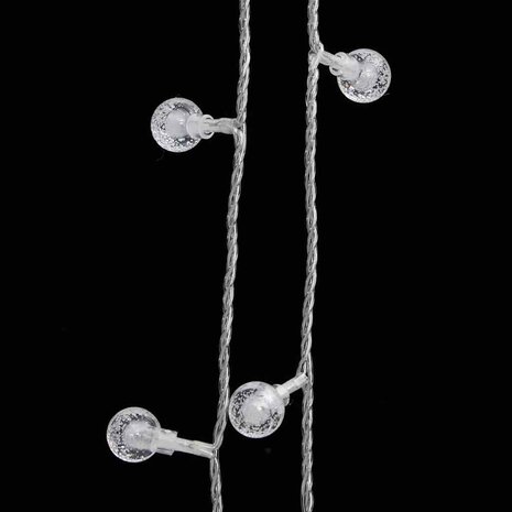 Lichtsnoer met 400 LED's 8 functies koudwit 40 m 6