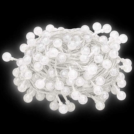 Lichtsnoer met 400 LED's 8 functies koudwit 40 m 8