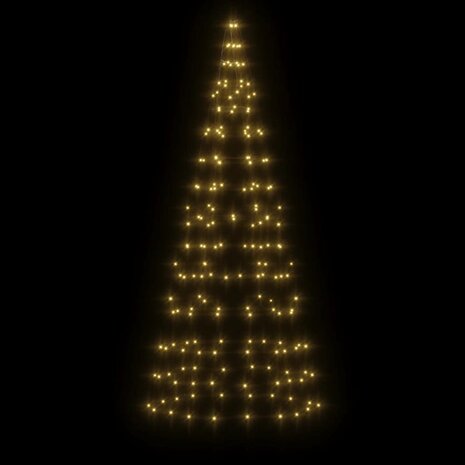 LED-kerstboom aan vlaggenmast 200 LED's warm wit 180 cm 3