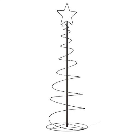 LED-kerstboom 100 LEDs warm wit 150 cm 6