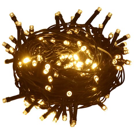 Lichtsnoer met 1000 LED's met 8 lichteffecten IP44 100 m warmwit 2