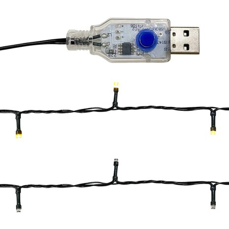 Kerstslinger met LED-lampjes 10 m roze 7