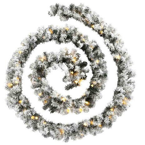 Kerstslinger met LED-lampjes groen 5 m PVC 3