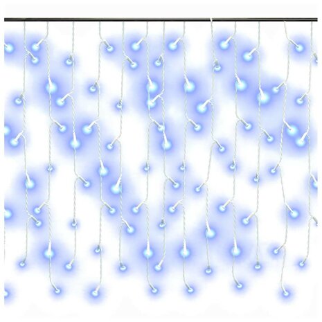 Lichtgordijn met 400 LED's en 8 functies 10 m blauw 3