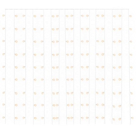 Lichtgordijn met 300 LED's en 8 functies 3x3 m warmwit 3