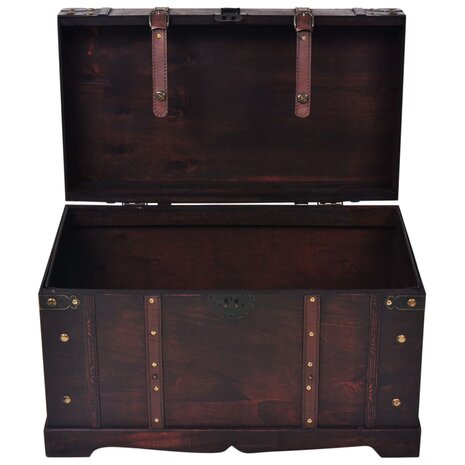 Schatkist vintage stijl 66x38x40 cm hout 4