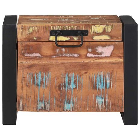 Opbergkisten Multikleur 40 x 30 x 30 cm Massief gerecycled hout 5