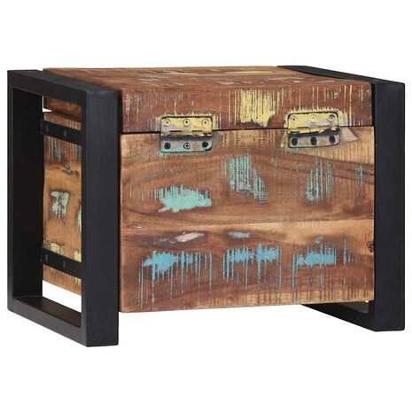 Opbergkisten Multikleur 40 x 30 x 30 cm Massief gerecycled hout 7