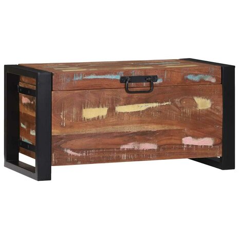 Opbergkisten Multikleur 60 x 30 x 30 cm Massief gerecycled hout 4