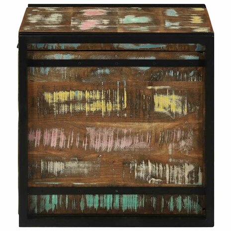 Opbergbox met opslag 50 x 50 x 50 cm Massief Gerecycled Hout 6