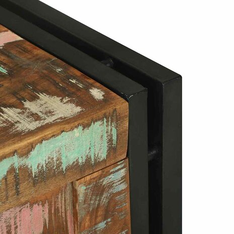 Opbergbox Bruin en zwart 40 x 40 x 40 cm Massief Acaciahout 8